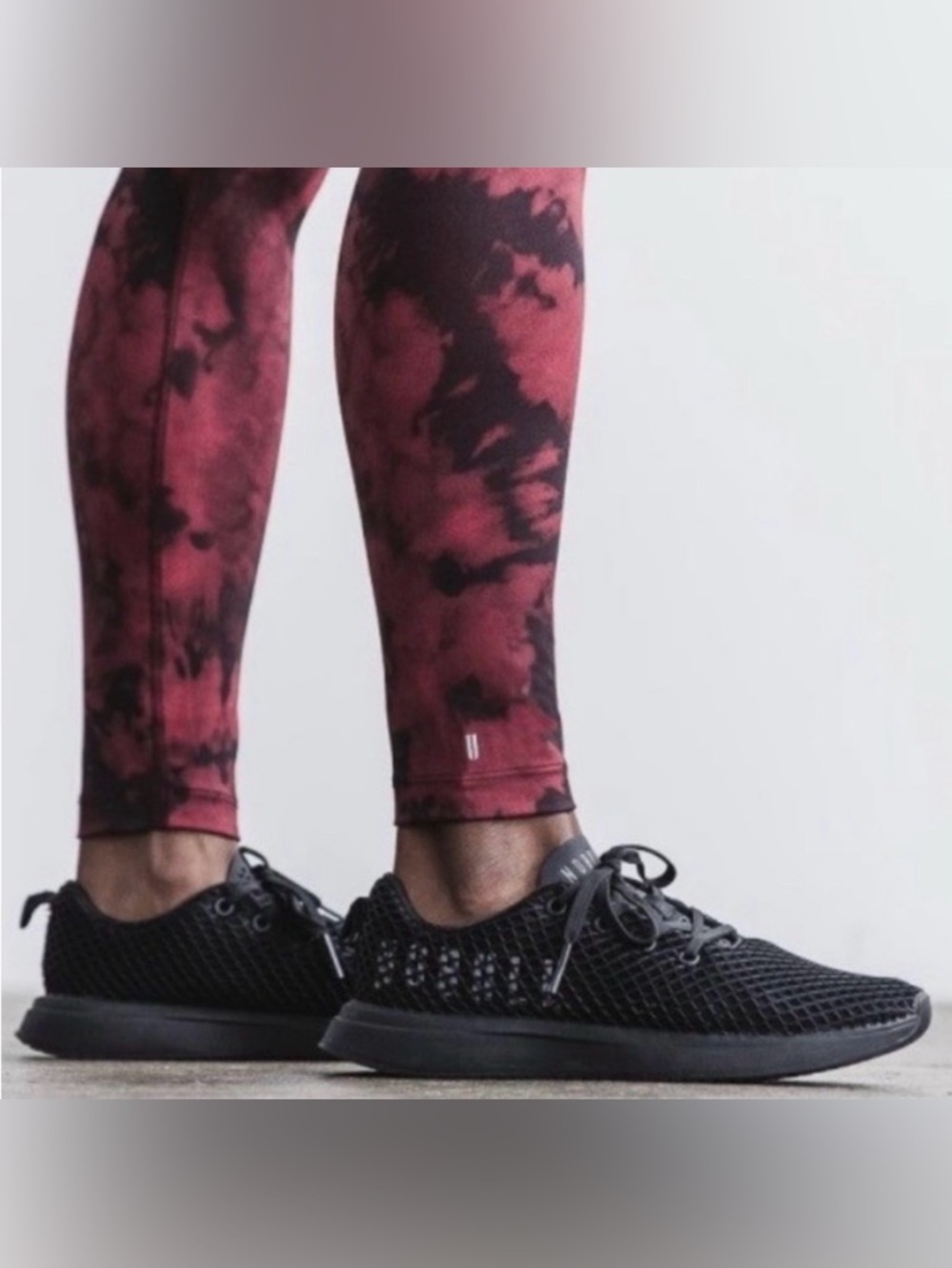 NoBull Red and Black (Lava) Tie-Dye High Rise Matte Leggings 28” - Size M - Picture 2 of 8